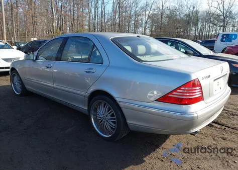2003 Mercedes-Benz S 500 из США, поврежденный, VIN WDBNG75J23A327783